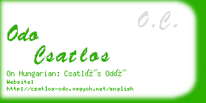 odo csatlos business card